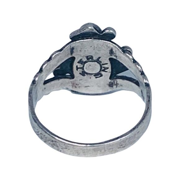 Native American 925 Sterling Silver Blue Turquoise Ring Sz 5 Sleeping Beauty - Picture 8 of 14